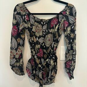 Rag & Bone NWT Blouse 
Sheer with velvet floral design.  Perfect Condition